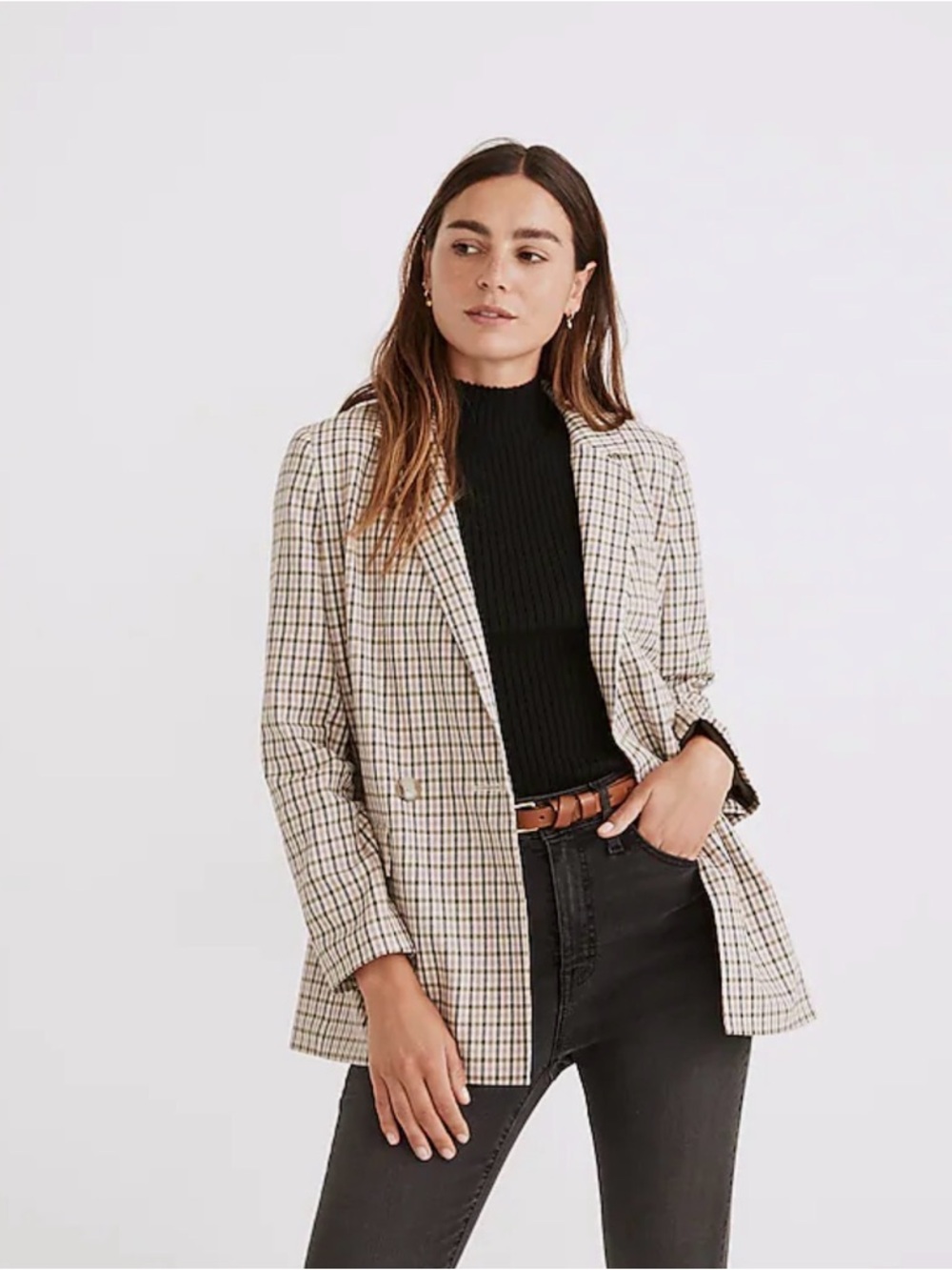 Madewell Dorset Blazer in Albermarle Plaid Medium